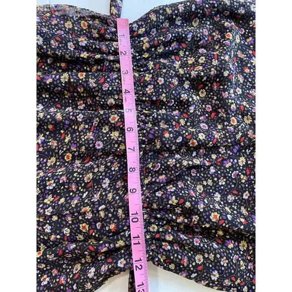 MinkPink Womens Sheer Floral Asymmetrical Midi Dress Size S Whimsigoth Feminine - Picture 5 of 16